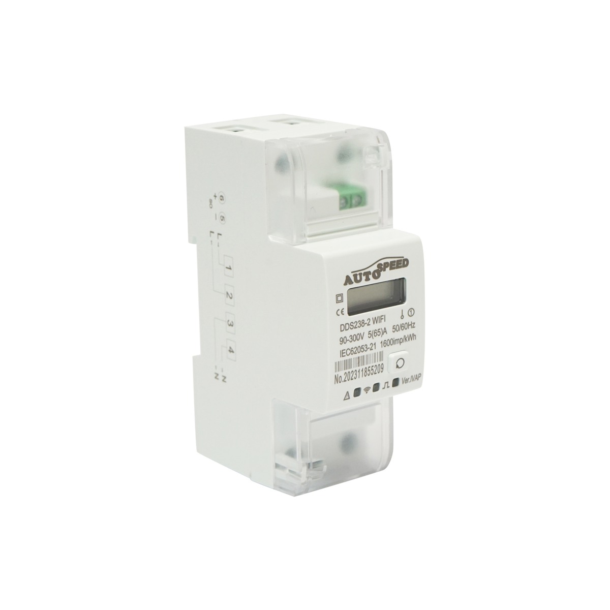 Smart Meter monofazic 220V, 65A, DDS238-2 WIFI Tuya, Smart Life, contor inteligent energie si putere electrica - imagine 2