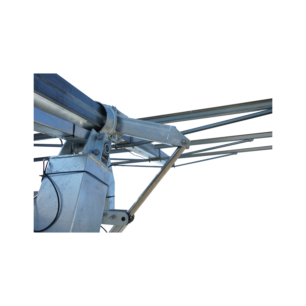 Sistem complet montare, structura tracker solar automat 4.7 KW, 8 panouri de 590W cu GPS si senzor vant Breckner Germany - imagine 9