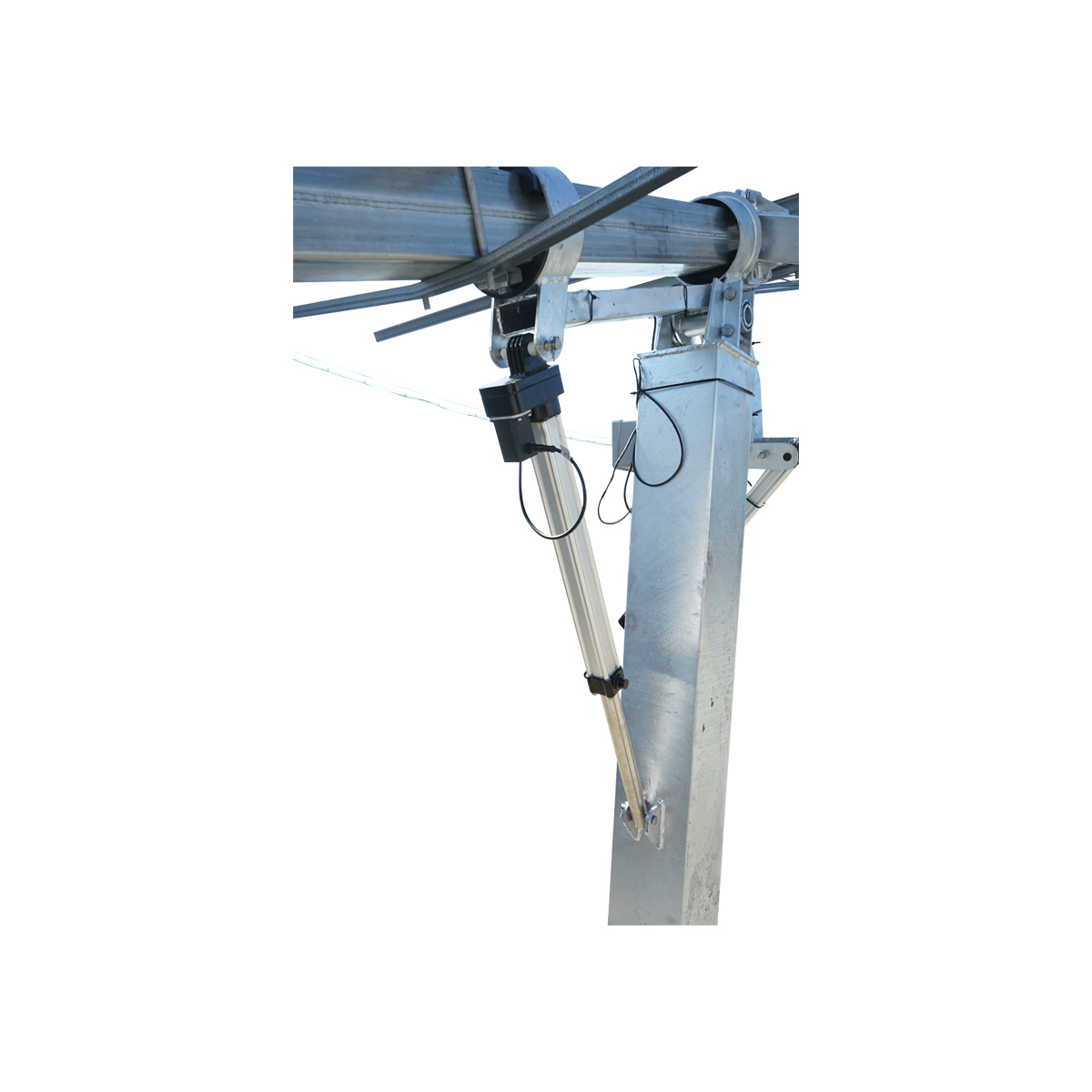 Sistem complet montare, structura tracker solar automat 4.7 KW, 8 panouri de 590W cu GPS si senzor vant Breckner Germany - imagine 5