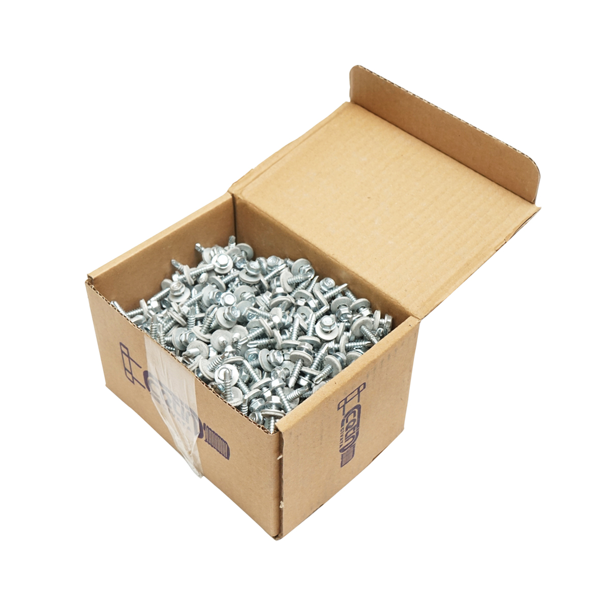 Set 600 buc suruburi autoforante cap hexagonal cu saiba EPDM 4.8x25mm DIN7504K - imagine 5