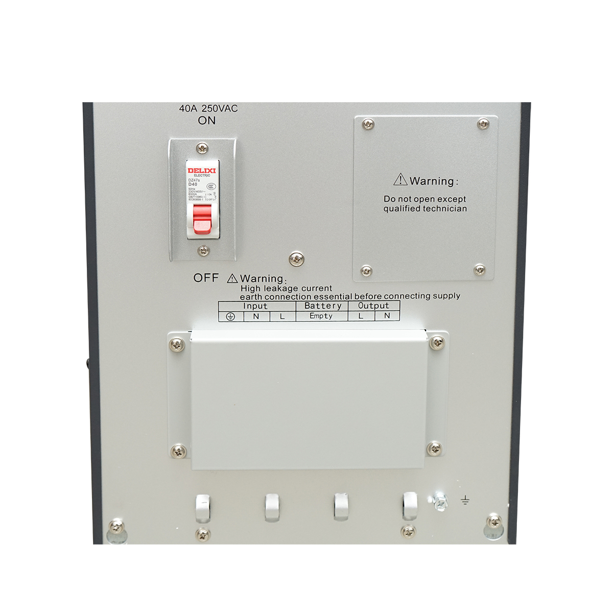 UPS monofazic 6KVA/6KW cu baterii 16x9Ah LCD, USB, AVR Breckner Germany - imagine 5