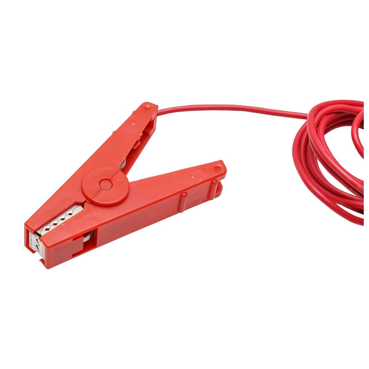 Cablu de racordare cu clema crocodil rosu pentru gard electric - imagine 2
