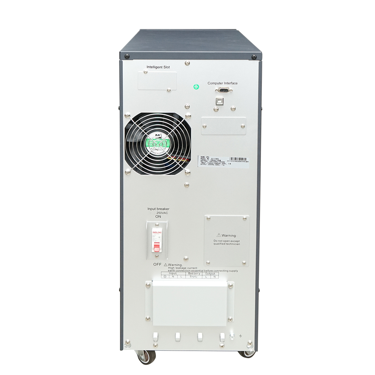 UPS monofazic 10KVA/10KW cu baterii 16x9Ah LCD, USB, AVR Breckner Germany - imagine 3