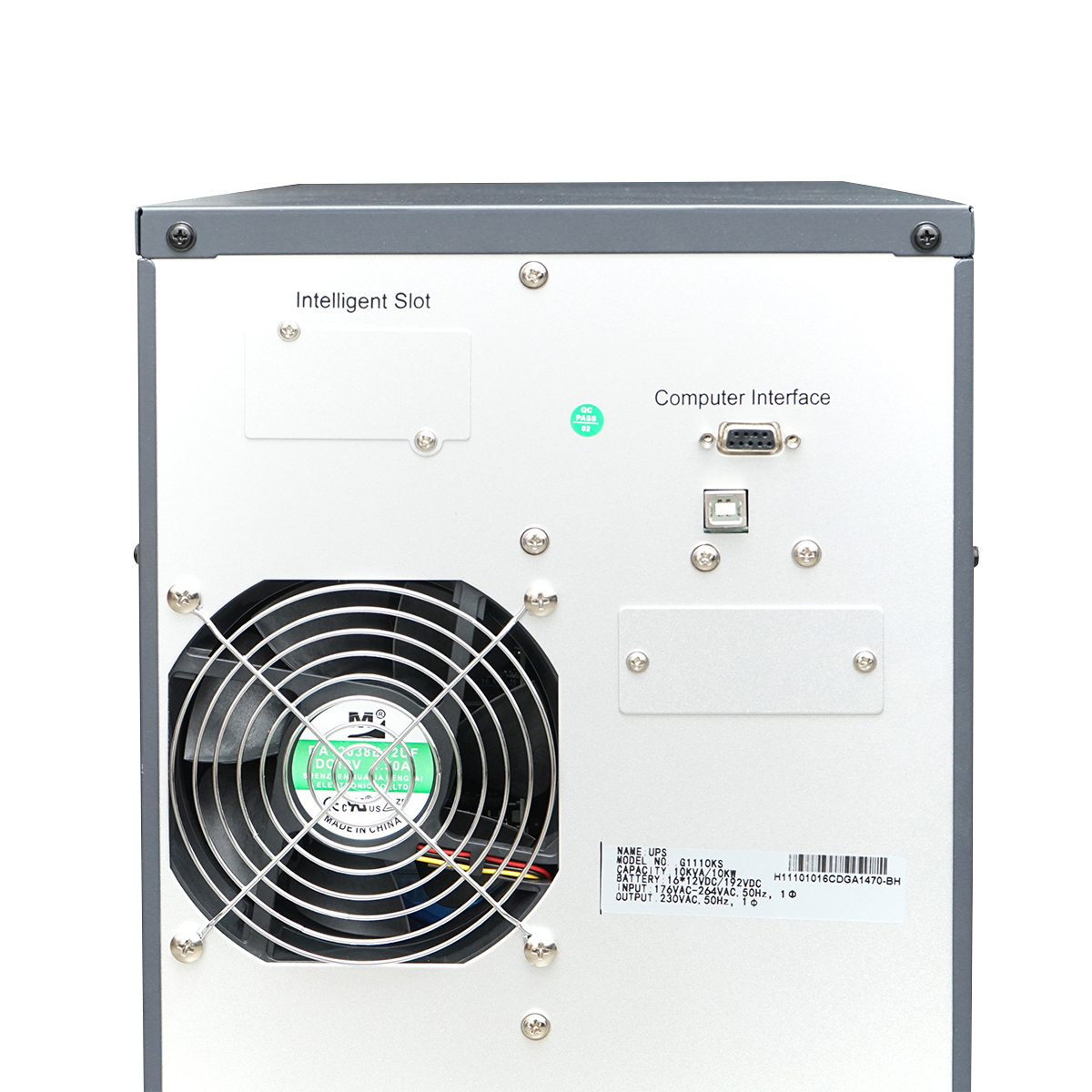 UPS monofazic 10KVA/10KW cu baterii 16x9Ah LCD, USB, AVR Breckner Germany - imagine 6