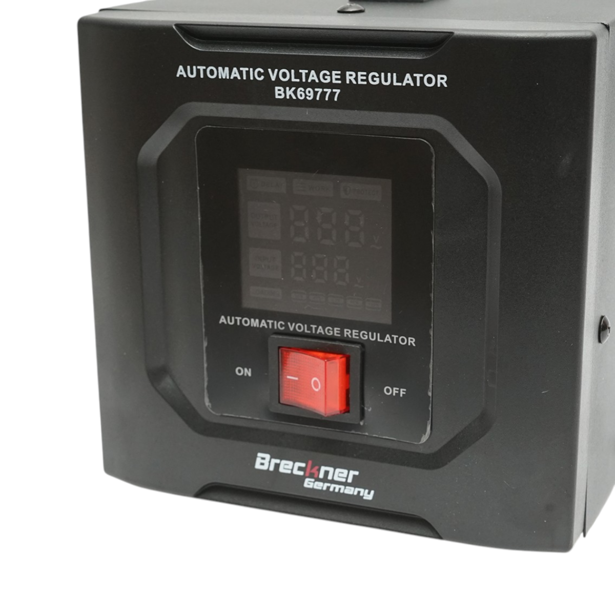 Stabilizator automat de tensiune 2000VA, 1200W, 140-250VAC cu releu monofazat, 2 prize Schuko 230V, afisaj LCD Breckner Germany - imagine 8