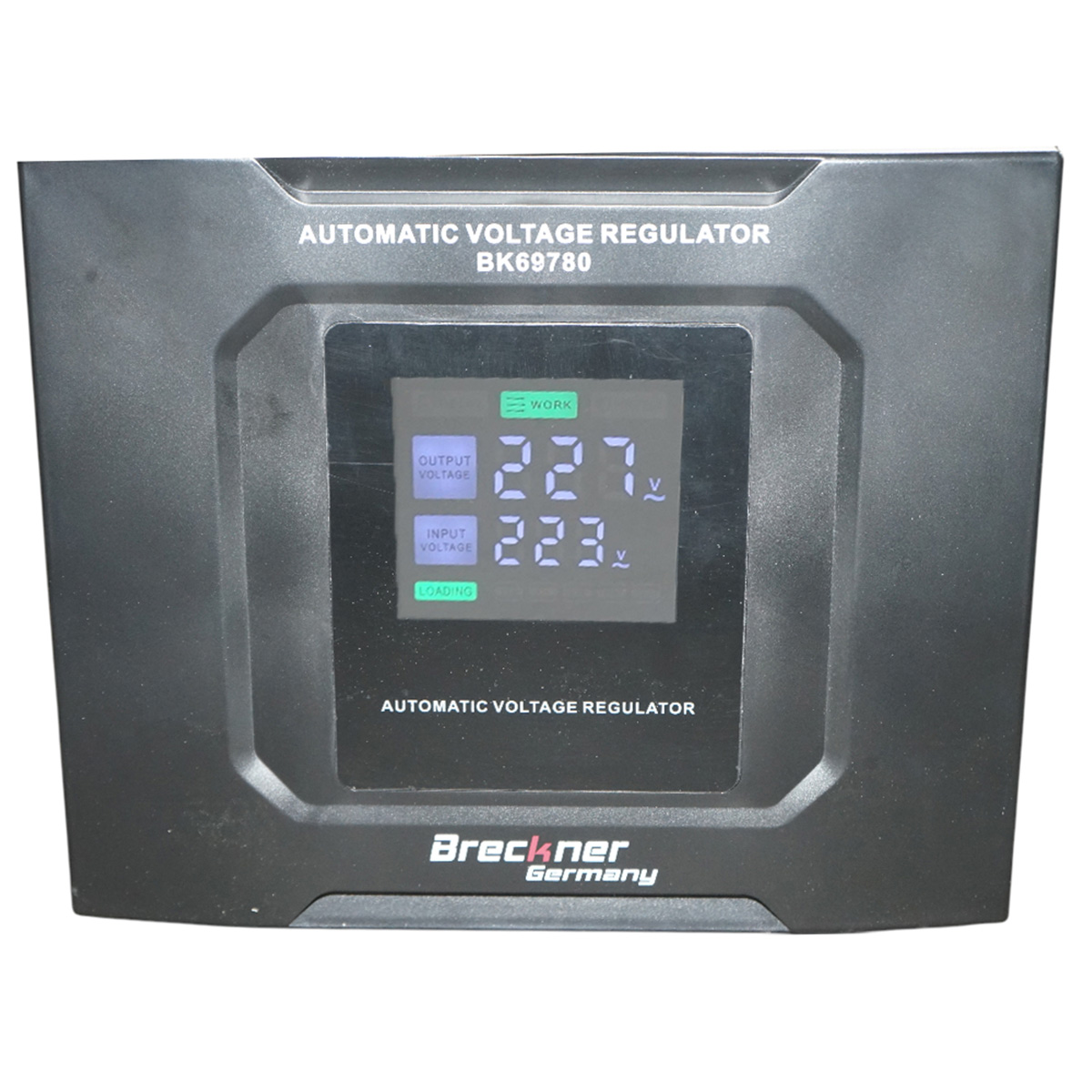 Stabilizator automat de tensiune 10KVA, 8000W, 140-250VAC cu releu monofazat, bypass, conexiune borne, afisaj LCD Breckner Germany - imagine 4