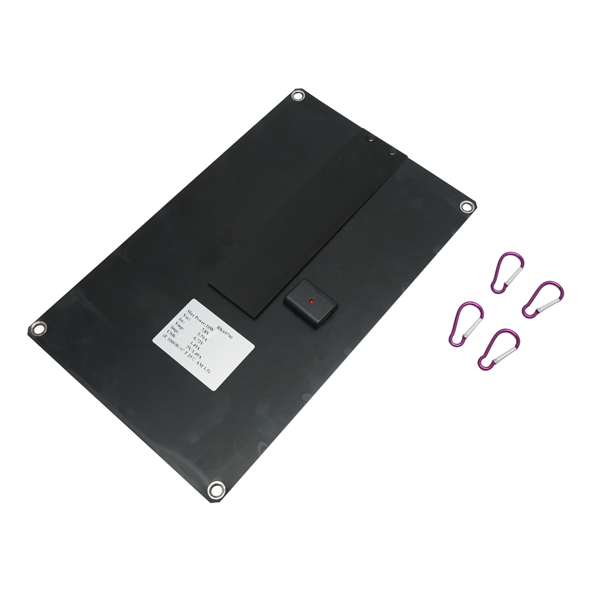 Sistem solar fotovoltaic portabil cu panou 10W cu regulator tensiune pentru camping - imagine 2