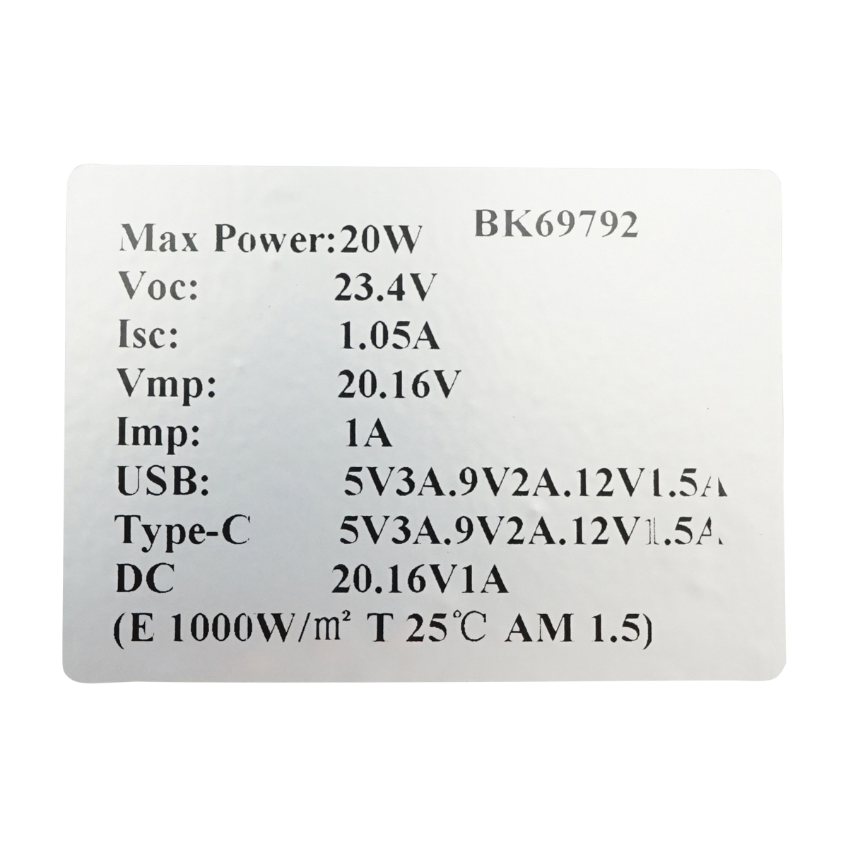 Sistem solar fotovoltaic portabil cu panou 20W cu regulator tensiune USB, Type-C pentru camping - imagine 2