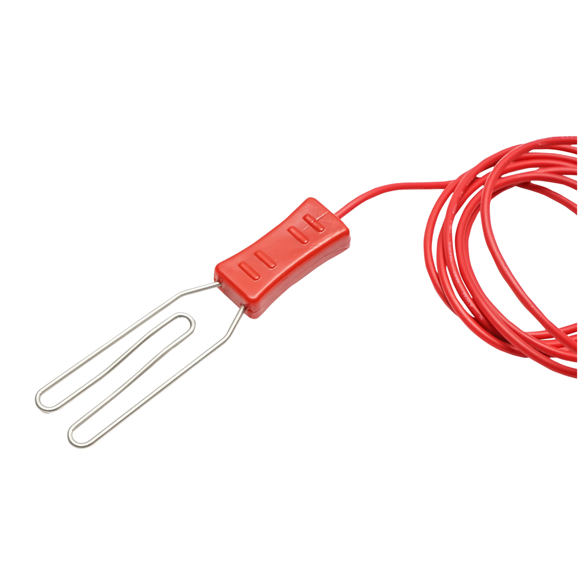 Cablu de jonctiune cu clema crocodil rosu pentru gard electric - imagine 3