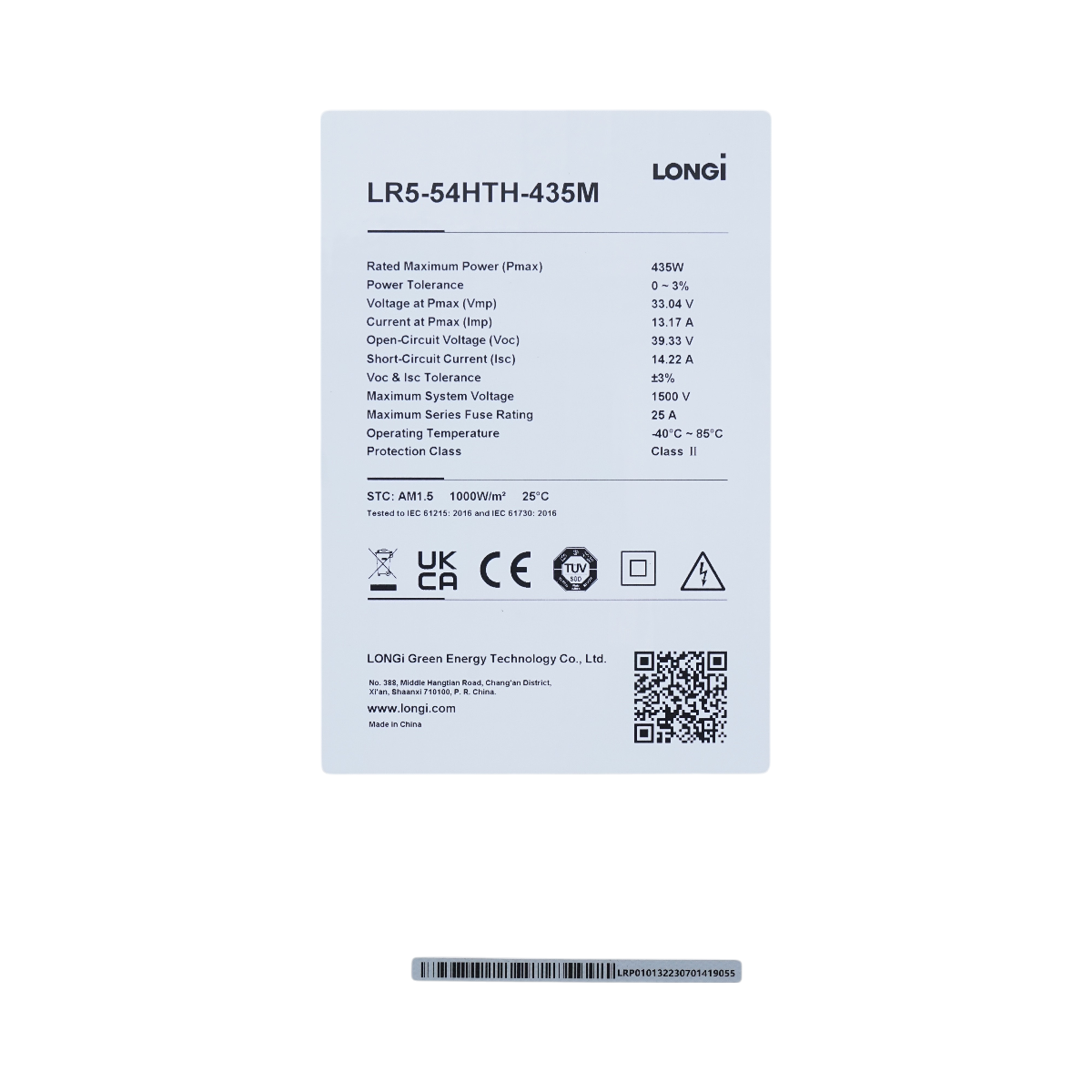 Panou solar LONGi 435W fotovoltaic, monocristalin 1722x1134x30mm - imagine 4