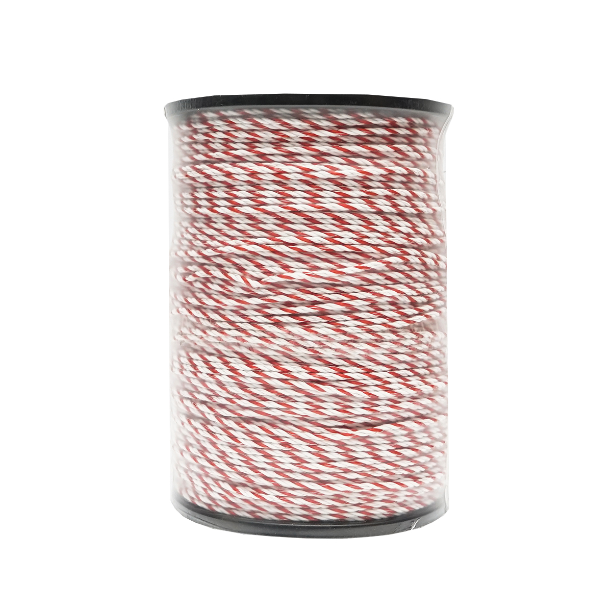 Rola fir alb-rosu fi 4mm 6x0.2mm SS, 0.9Ohm/m, 500m gard electric Breckner Germany - imagine 2