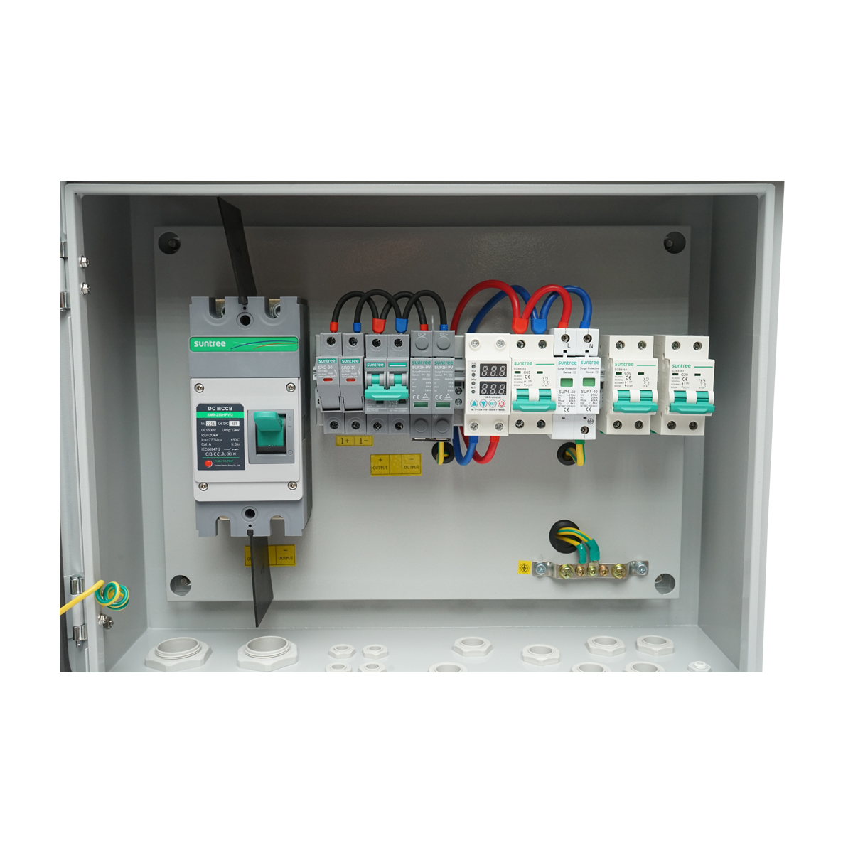 Tablou sigurante echipat DC/AC pentru sistem 220V, 3-6KW cu invertoare seria SY OFF Grid - imagine 2