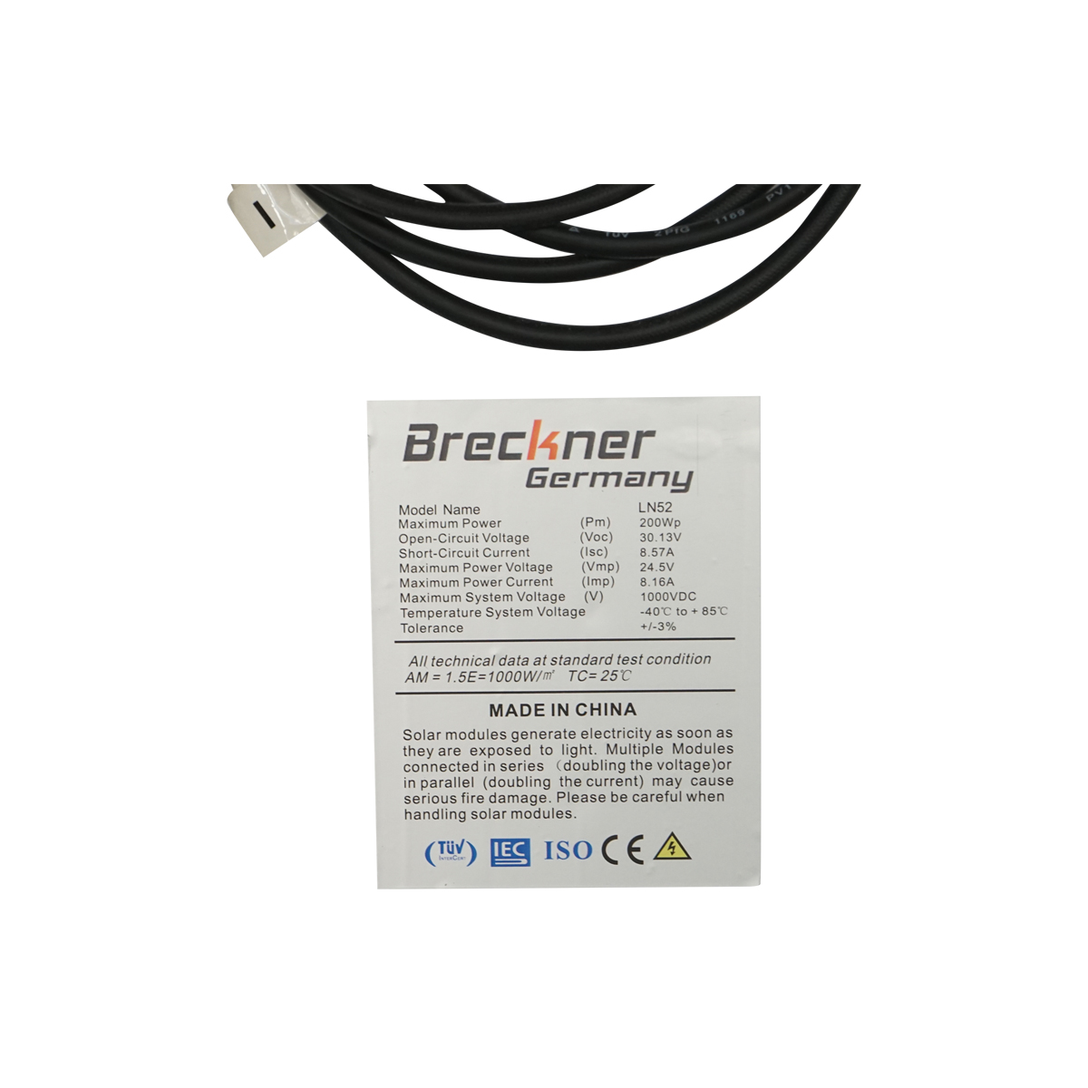 Panou solar 200W fotovoltaic monocristalin cu conector tip MC4 1330x995x35mm - imagine 4