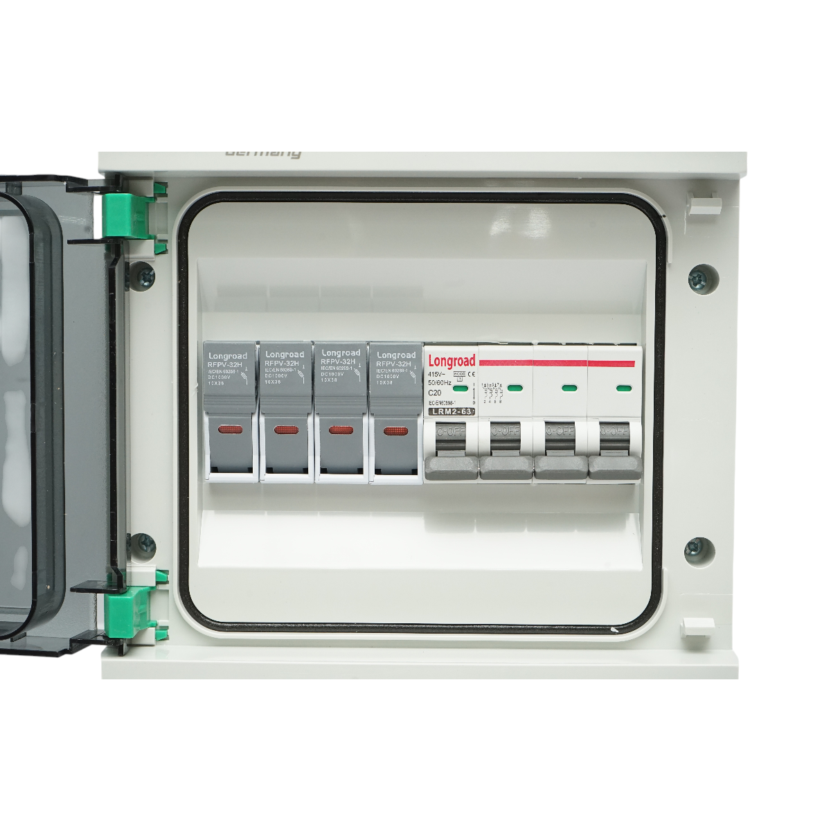 Tablou sigurante 8 module, echipat trifazat pentru sisteme 5-10KW Breckner Germany - imagine 3