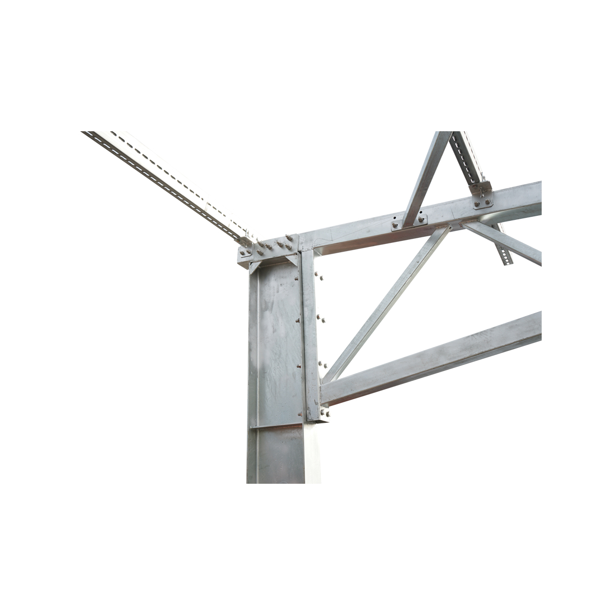 Carport 2 masini cu sistem, structura prinderi panouri solare fotovoltaice(660W) 9.24KW - imagine 5