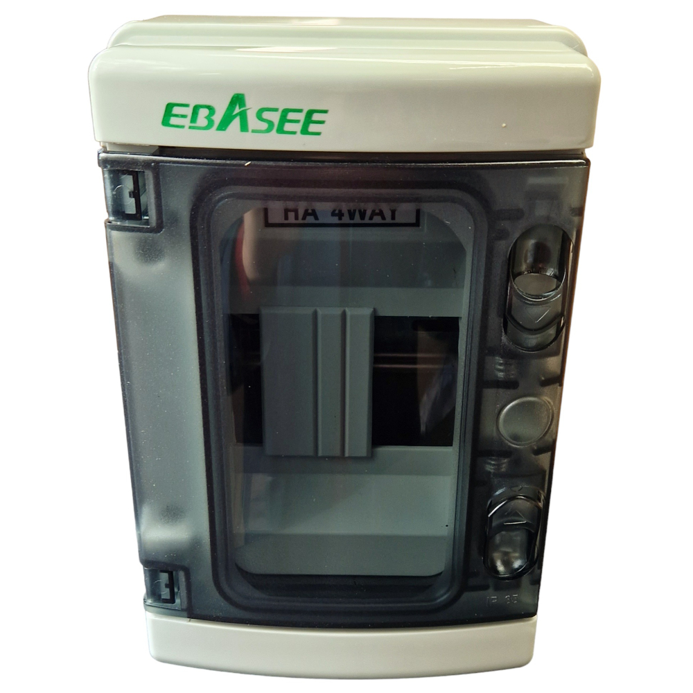 Tablou sigurante aplicat 1 rand, 4 module, IP65, 210x140x100mm Ebasee