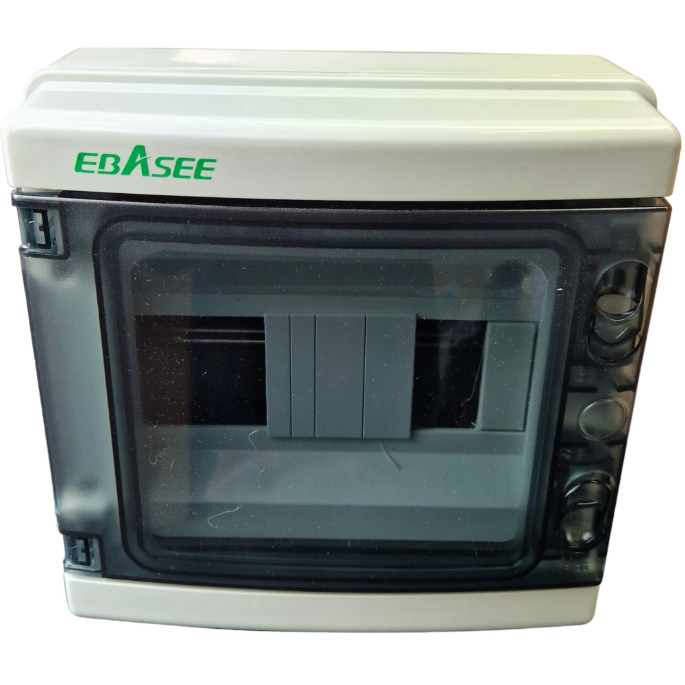 Tablou sigurante aplicat 1 rand, 8 module, IP65, 210x210x100mm Ebasee