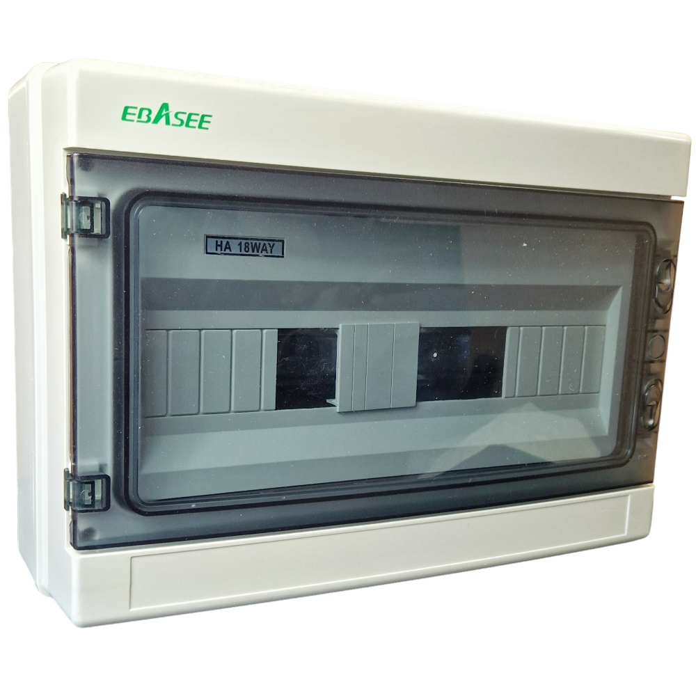 Tablou electric aplicat 1 rand, 18 module, IP65, 280x410x130mm Ebasee - imagine 2