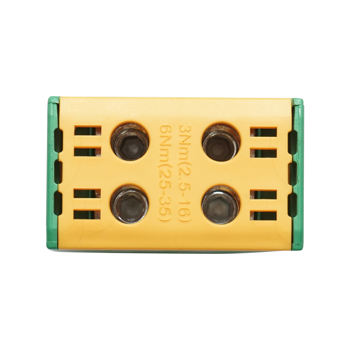 Clema derivatie AL-CU, 1P, izolata galben-verde 25mm2, 380VAC - imagine 3