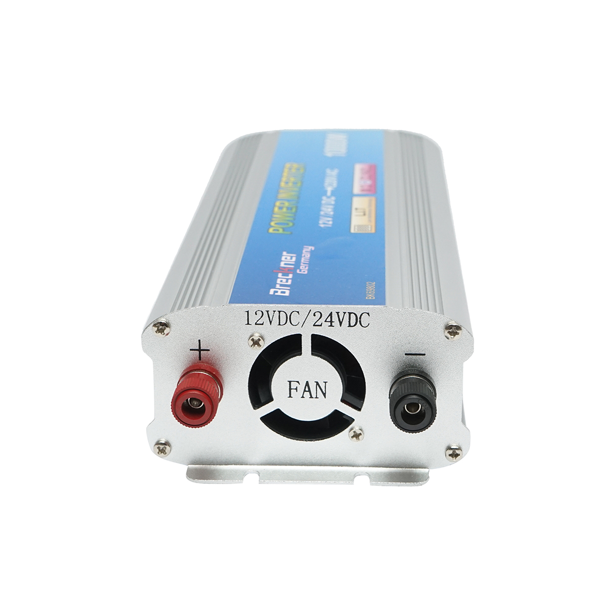 Invertor tensiune 1000W. 12V/24V - 220V unda sinusoidala modificata 241x95x55mm. Breckner Germany - imagine 2