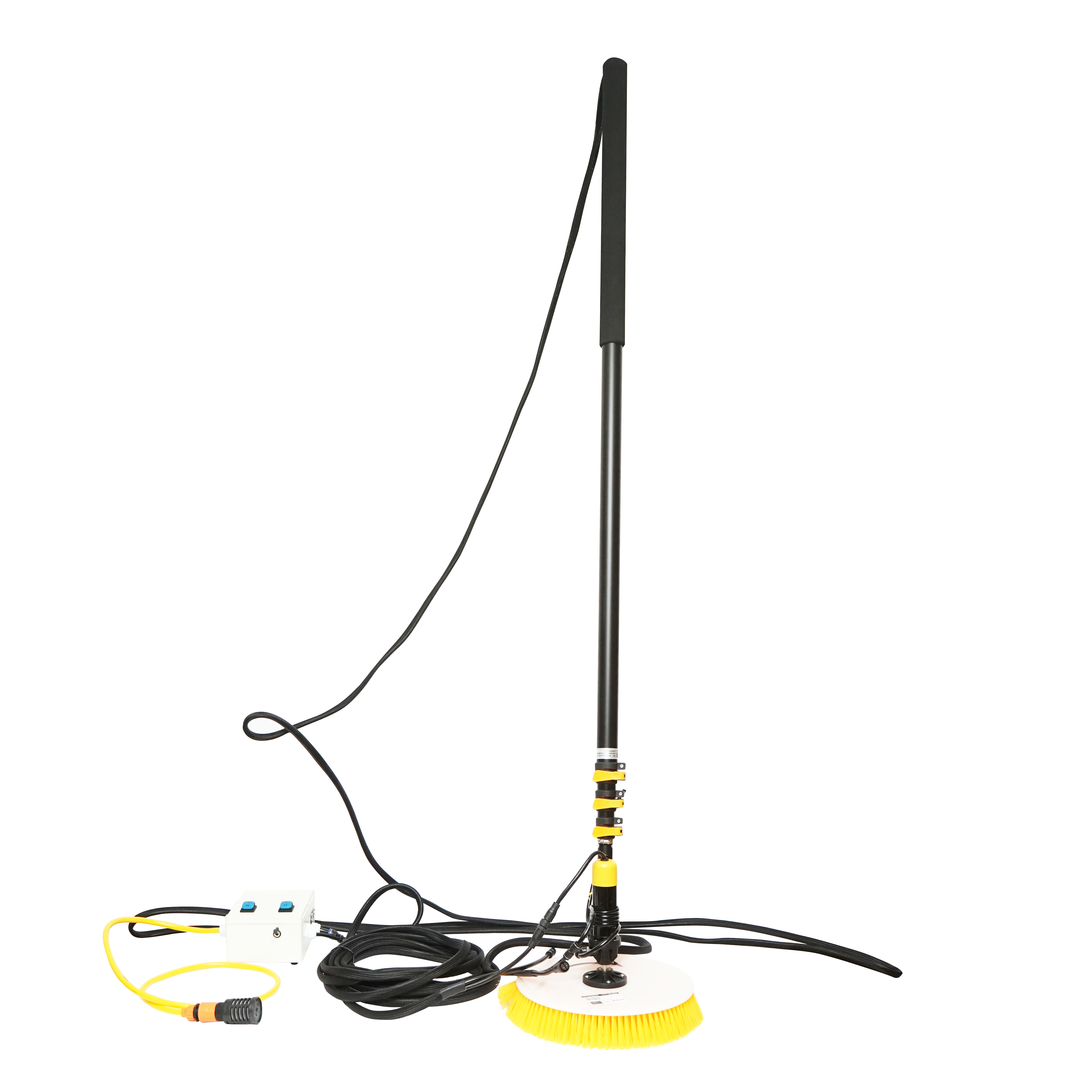 Sistem de curatat panouri solare fotovoltaice 220V cu 1 perie si brat de pana la 5.5 m	