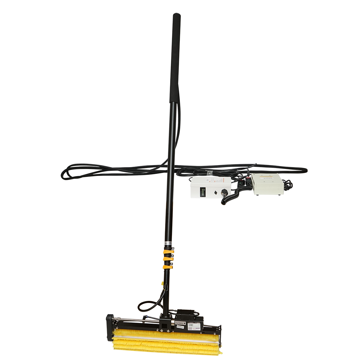 Sistem de curatat panouri solare fotovoltaice cu baterie sau 220V si brat de pana la 5.5m - imagine 8