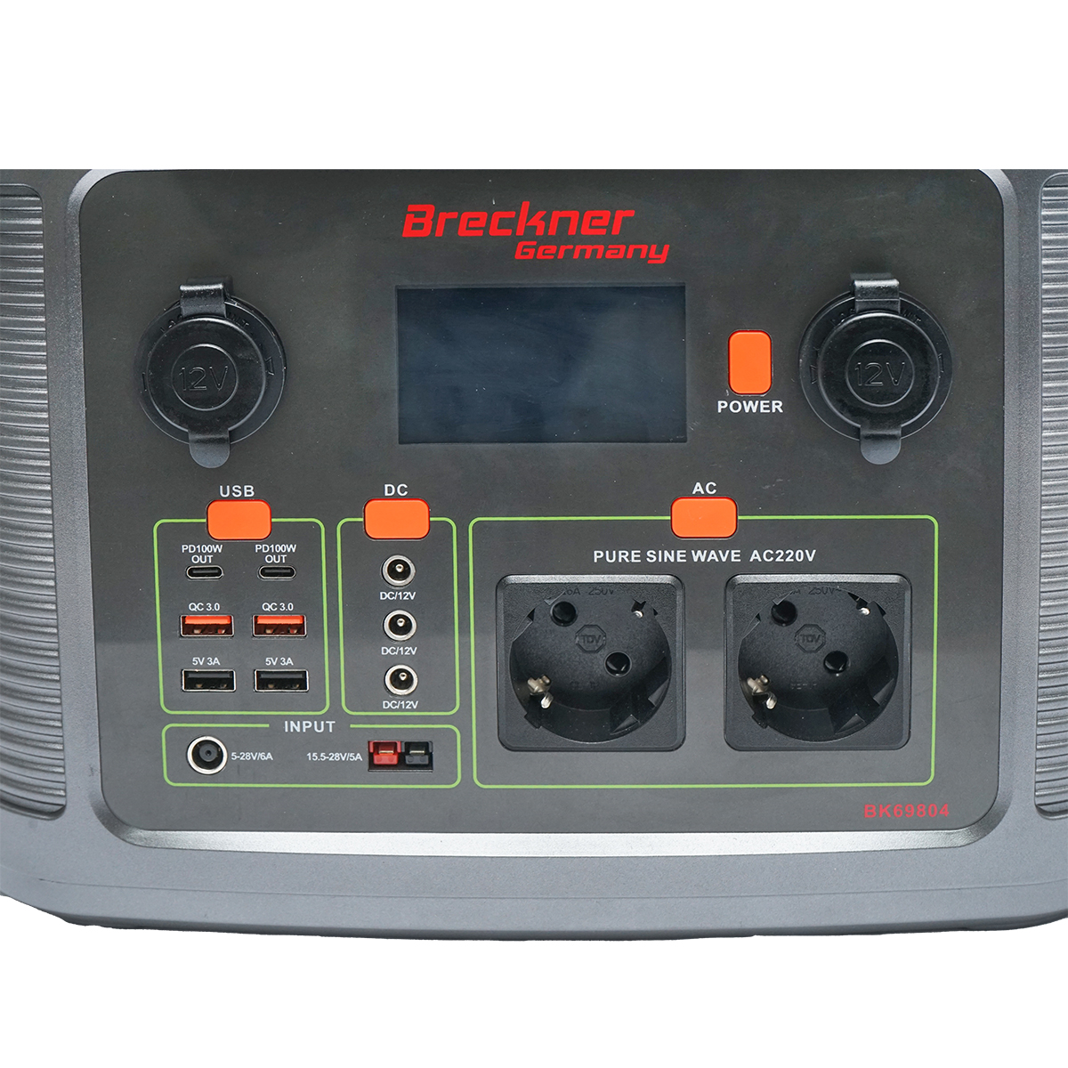 Baterie portabila stationara Li-Ion incarcare solara 12V, 10A, 1008Wh Breckner Germany - imagine 4