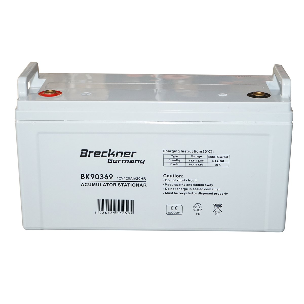 Baterie sistem solar cu gel 12V 120Ah 20HR 420x185x260mm Breckner Germany