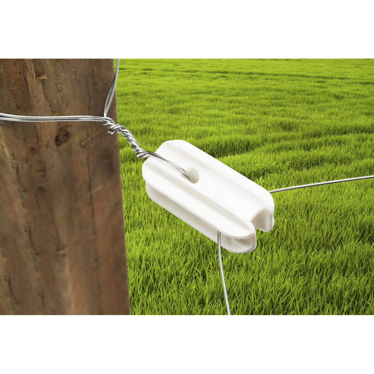 Izolator de capat, alb pentru gard electric Breckner Germany - imagine 3