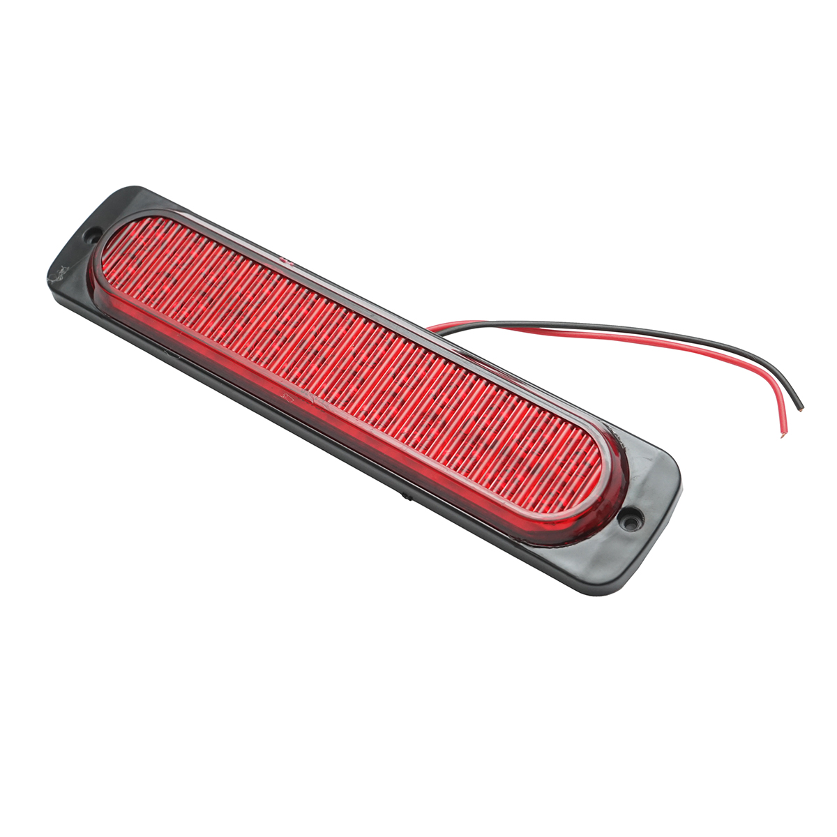 Lampa laterala gabarit slim LED 12-24V rosie 195x45x15mm FR1280 Breckner Germany - imagine 3