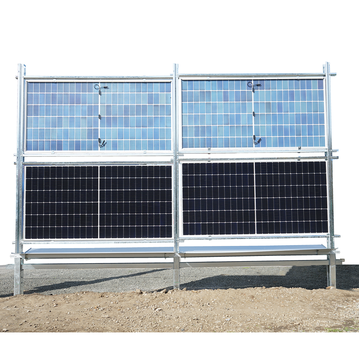 Kit gard, structura pentru 20 panouri solare fotovoltaice bifaciale 660-680W - imagine 3