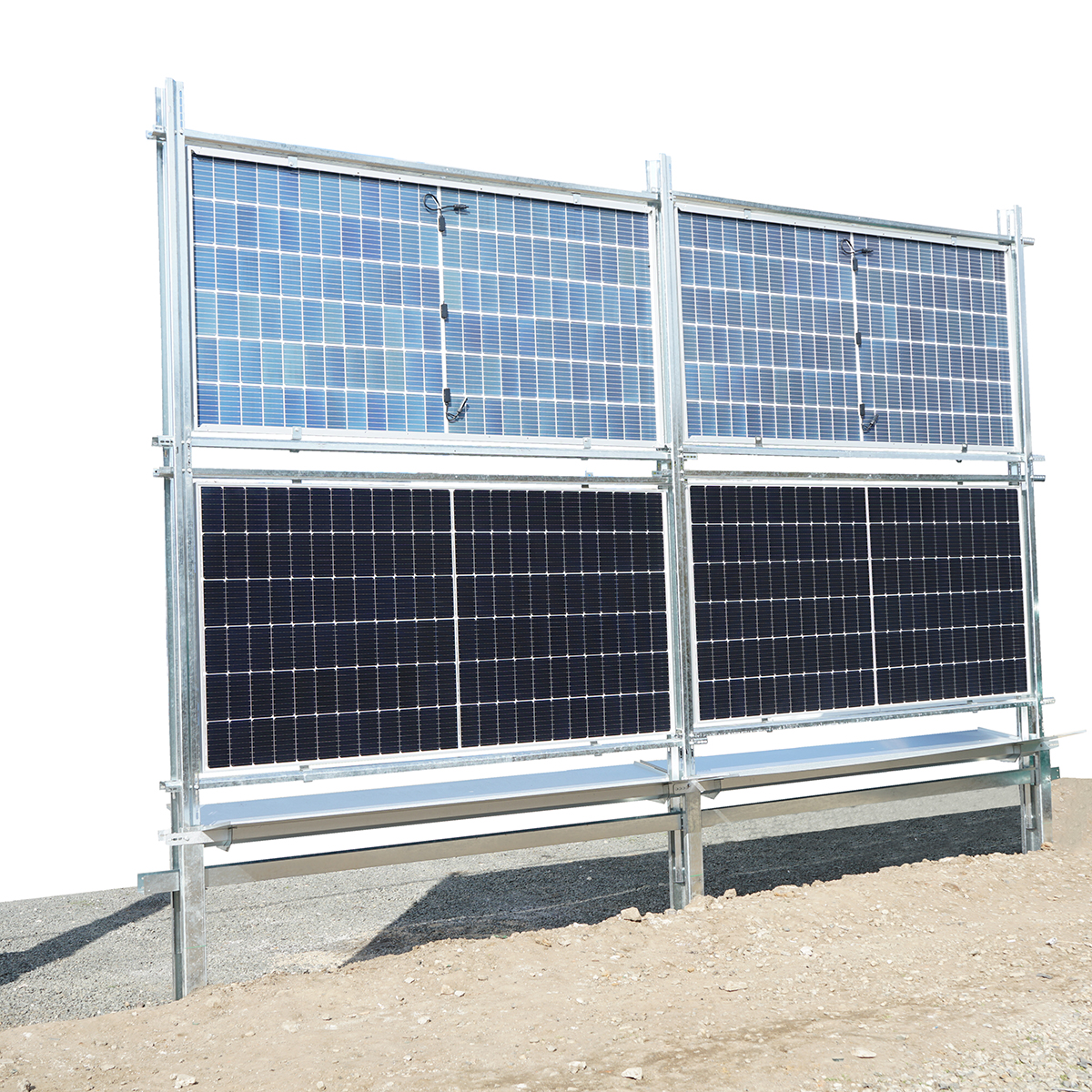 Kit gard, structura pentru 20 panouri solare fotovoltaice bifaciale 660-680W - imagine 4