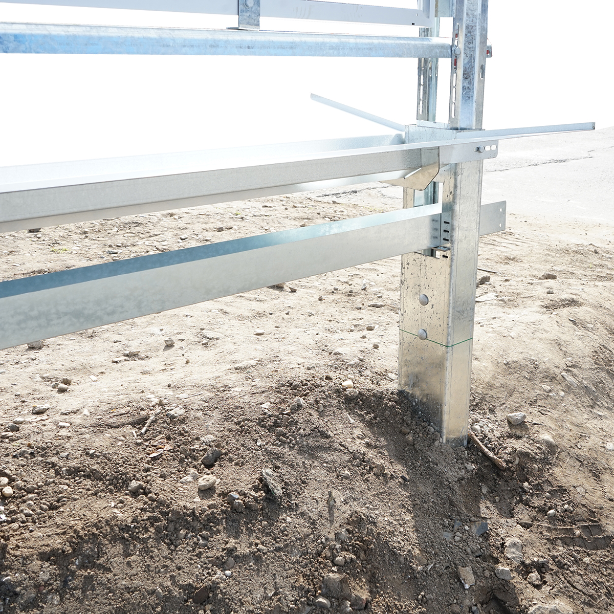 Kit gard, structura pentru 20 panouri solare fotovoltaice bifaciale 660-680W - imagine 7