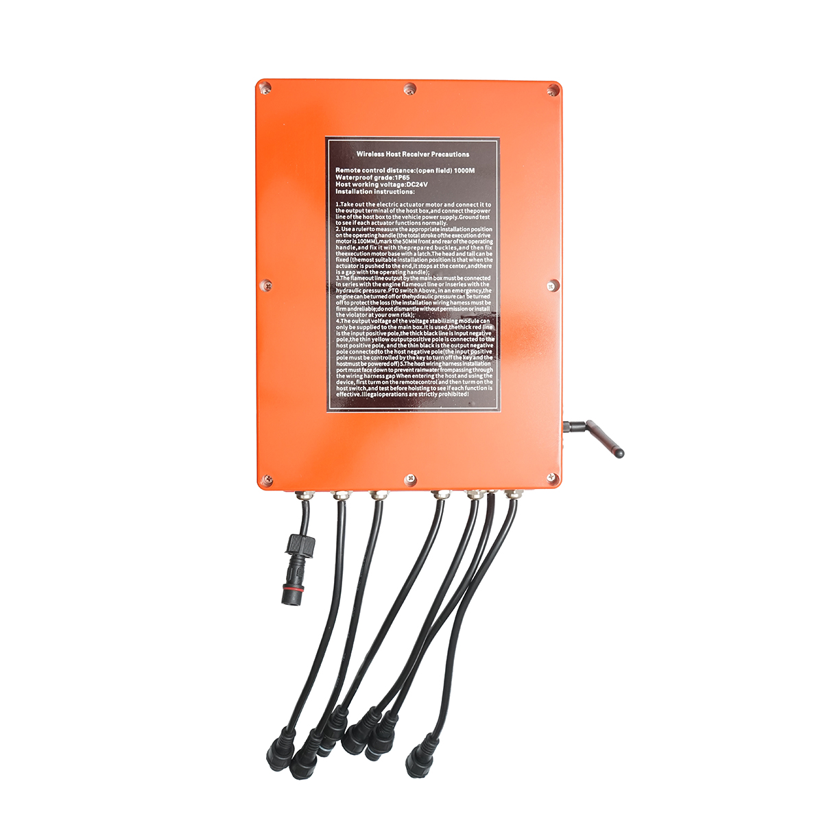 Telecomanda industriala wireless cu 6 comenzi DC 24V, IP65, 1000m Breckner Germany - imagine 9