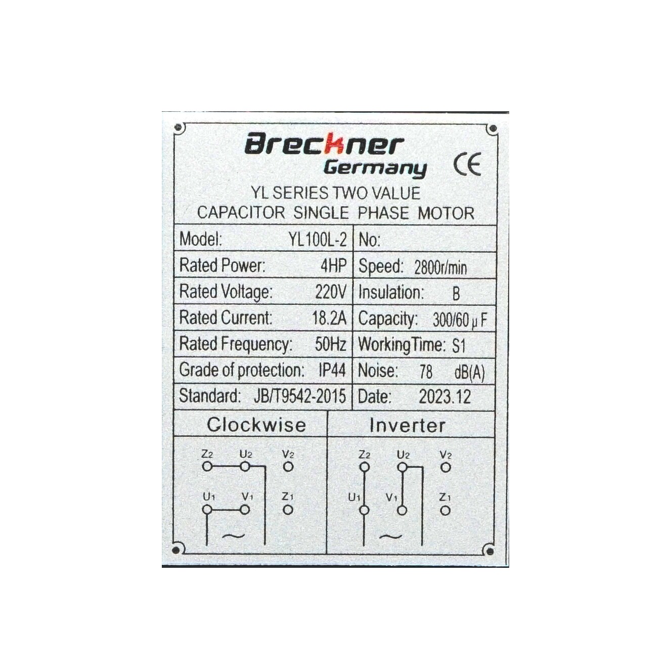 Motor electric monofazat 3KW, 220V cu bobinaj din cupru si carcasa de aluminiu IP44 - imagine 5