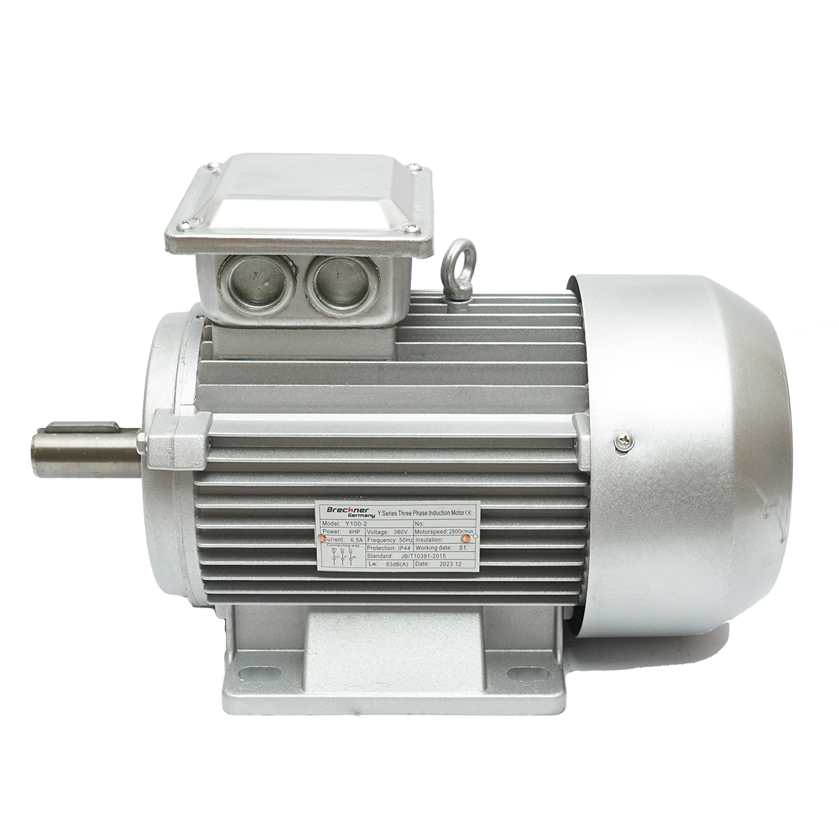 Motor electric trifazat 3KW, 380V cu bobinaj din cupru si carcasa de aluminiu IP44 - imagine 2