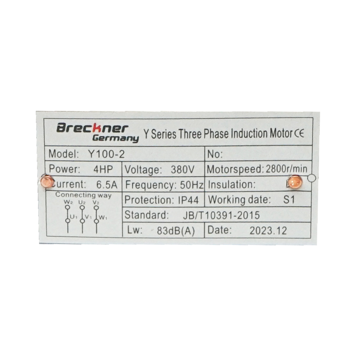 Motor electric trifazat 3KW, 380V cu bobinaj din cupru si carcasa de aluminiu IP44 - imagine 5