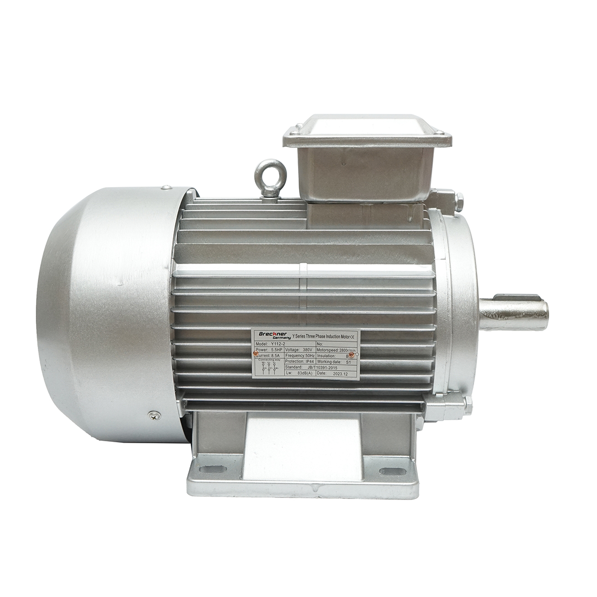 Motor electric trifazat 4KW, 380V cu bobinaj din cupru si carcasa de aluminiu IP44 - imagine 4