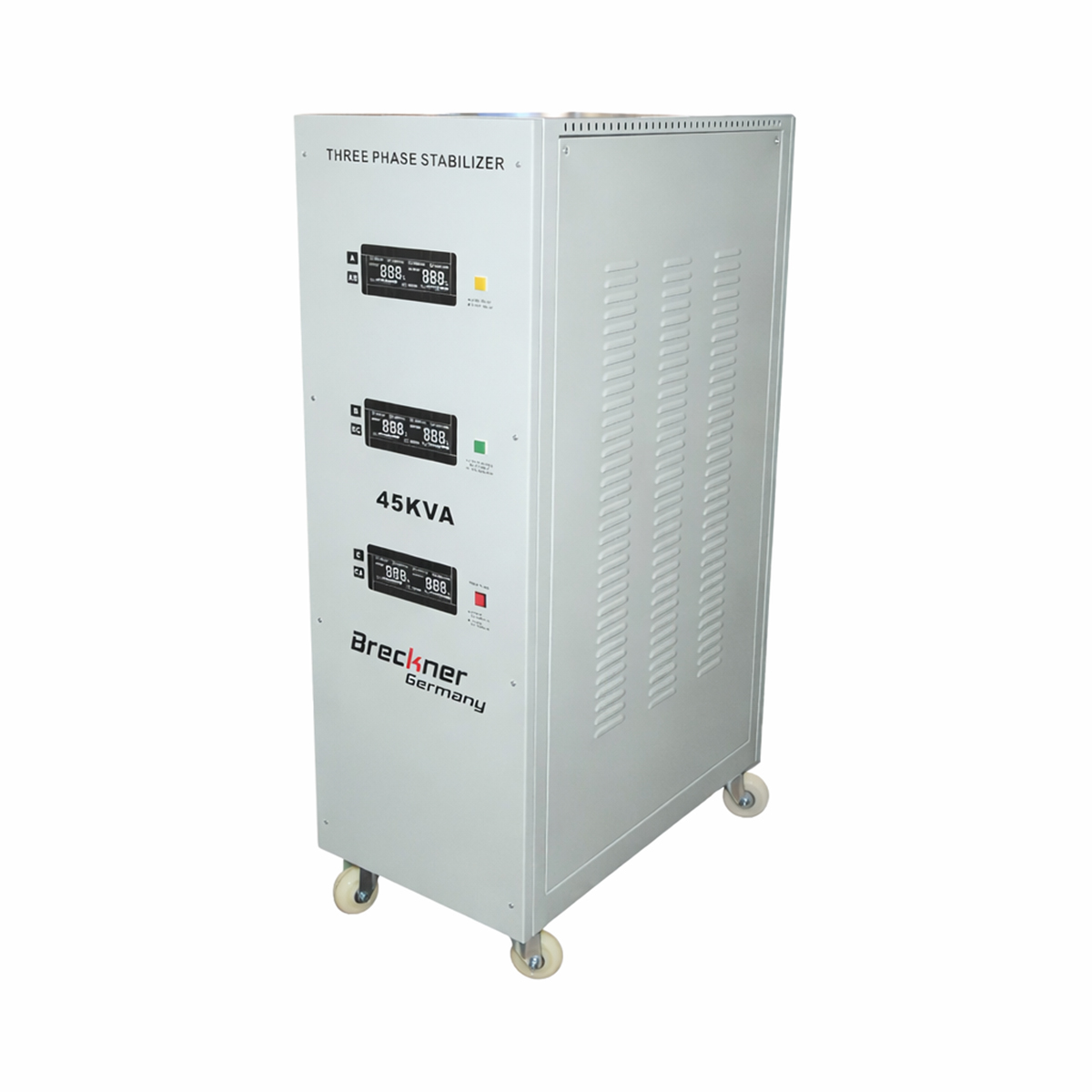 Stabilizator automat de tensiune 45KVA trifazat cu servomotor, bypass, afisaj LCD Breckner Germany - imagine 2