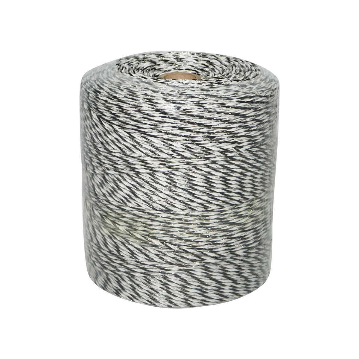 Rola fir negru-alb fi 3mm 5x0.2mm inox, 1x0.25 cupru 0.4 Ohm/m, 500m gard electric Breckner Germany - imagine 3