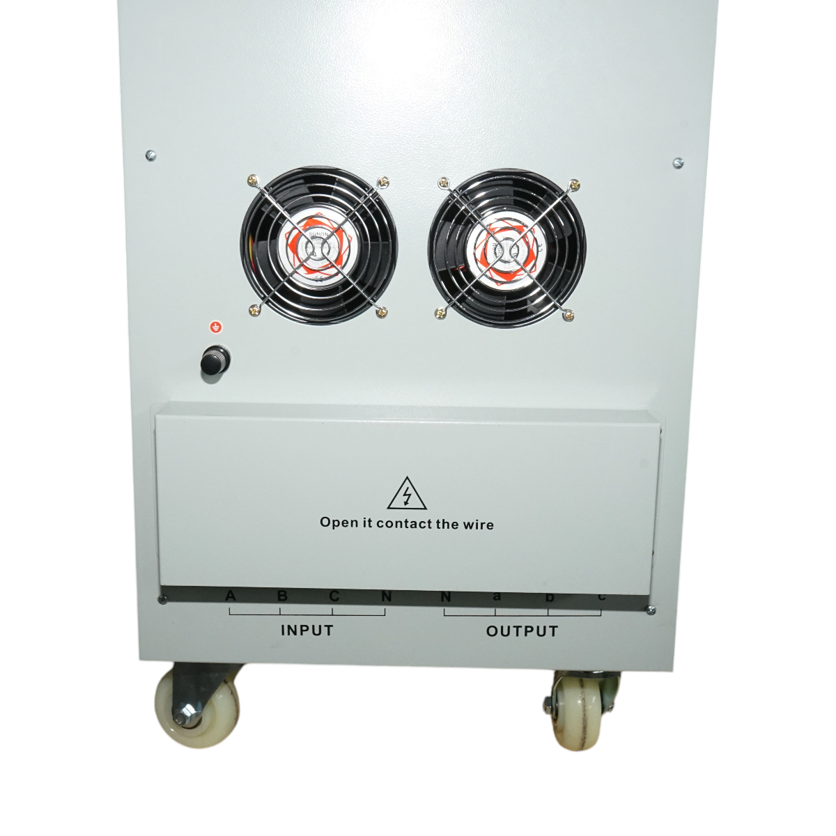 Stabilizator automat de tensiune 80KVA trifazat cu servomotor, bypass, afisaj LCD Breckner Germany - imagine 9