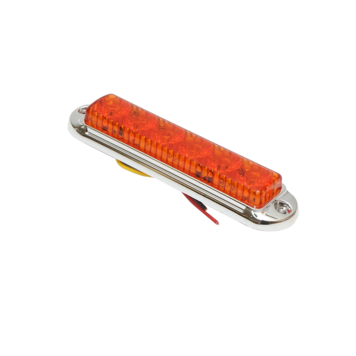 Lampa laterala gabarit slim galbena cromata LED 12-24V, galbena FR1286CY Breckner Germany - imagine 2