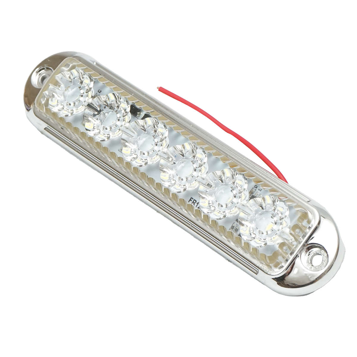 Lampa laterala gabarit slim alba cromata LED 12-24V, galbena FR1286CR Breckner Germany - imagine 2