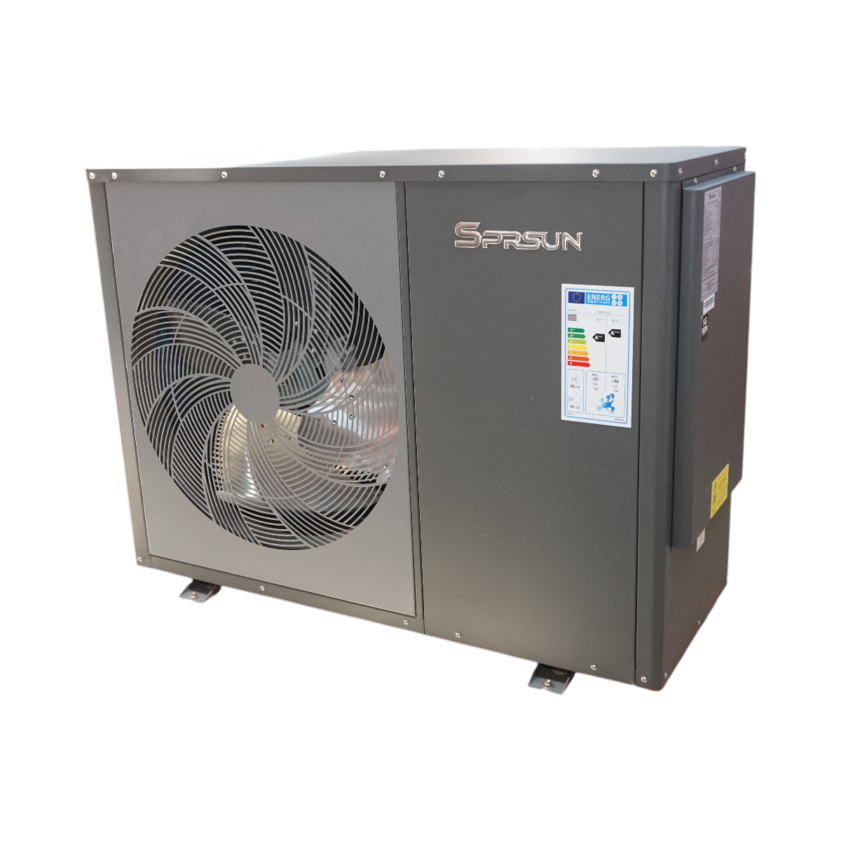 Pompa de caldura aer-apa monobloc 9.5 KW, 220V, A+++ IPX4 SPRSUN - imagine 3