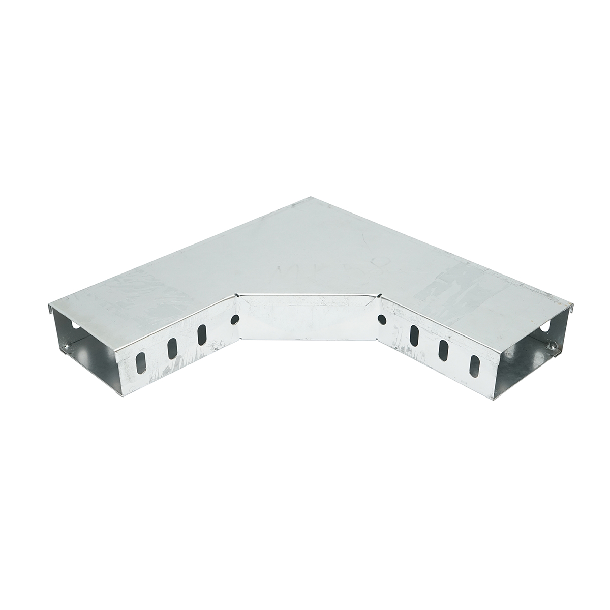 Cot orizontal 90 grade din otel galvanizat pentru jgheab 50x100mm