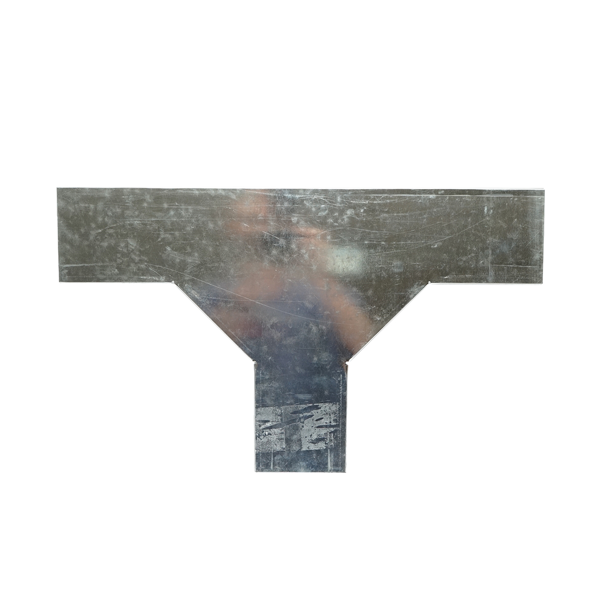 Ramificatie T orizontala din otel galvanizat pentru jgheab 50x100mm - imagine 4