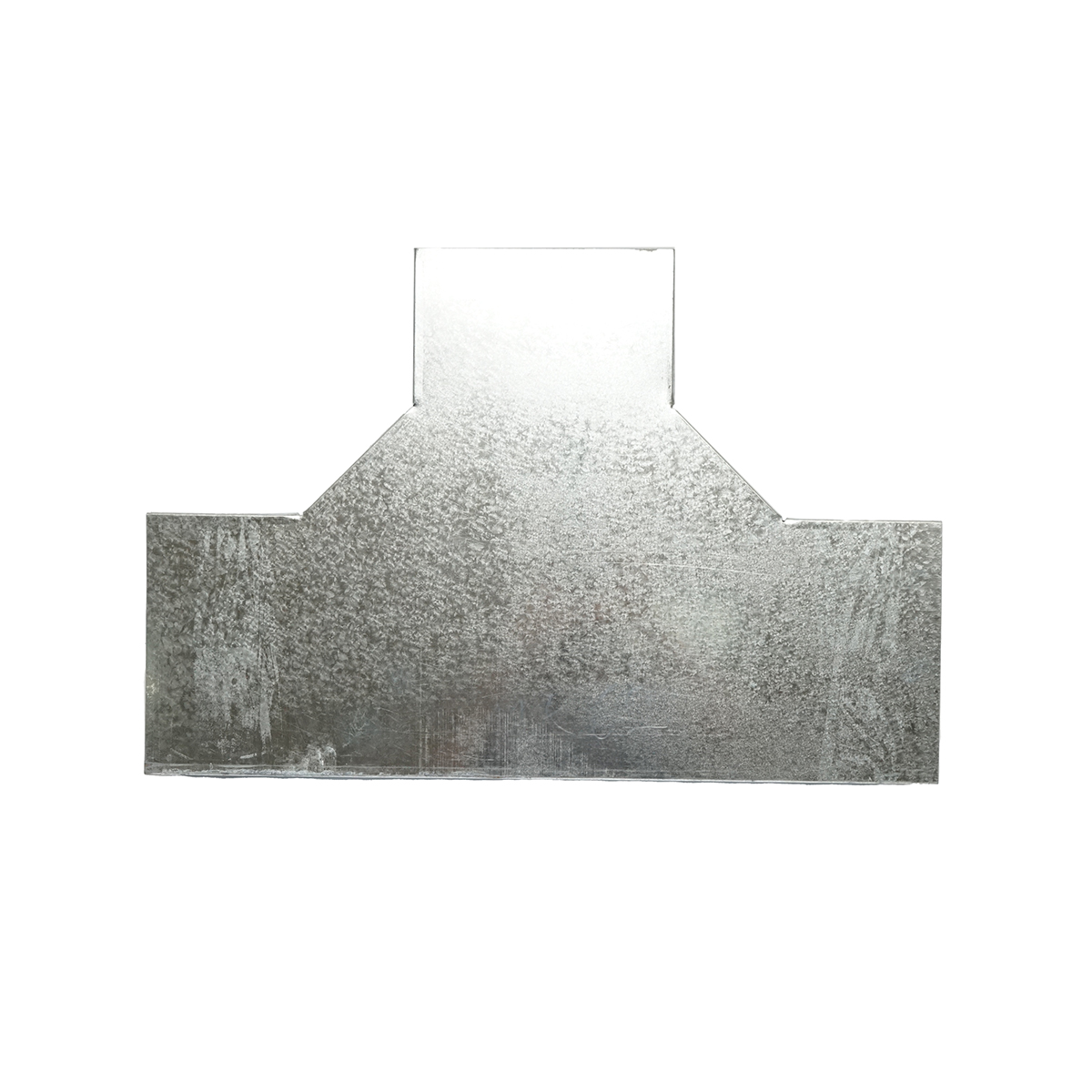Ramificatie T orizontala din otel galvanizat pentru jgheab 100x200mm - imagine 4