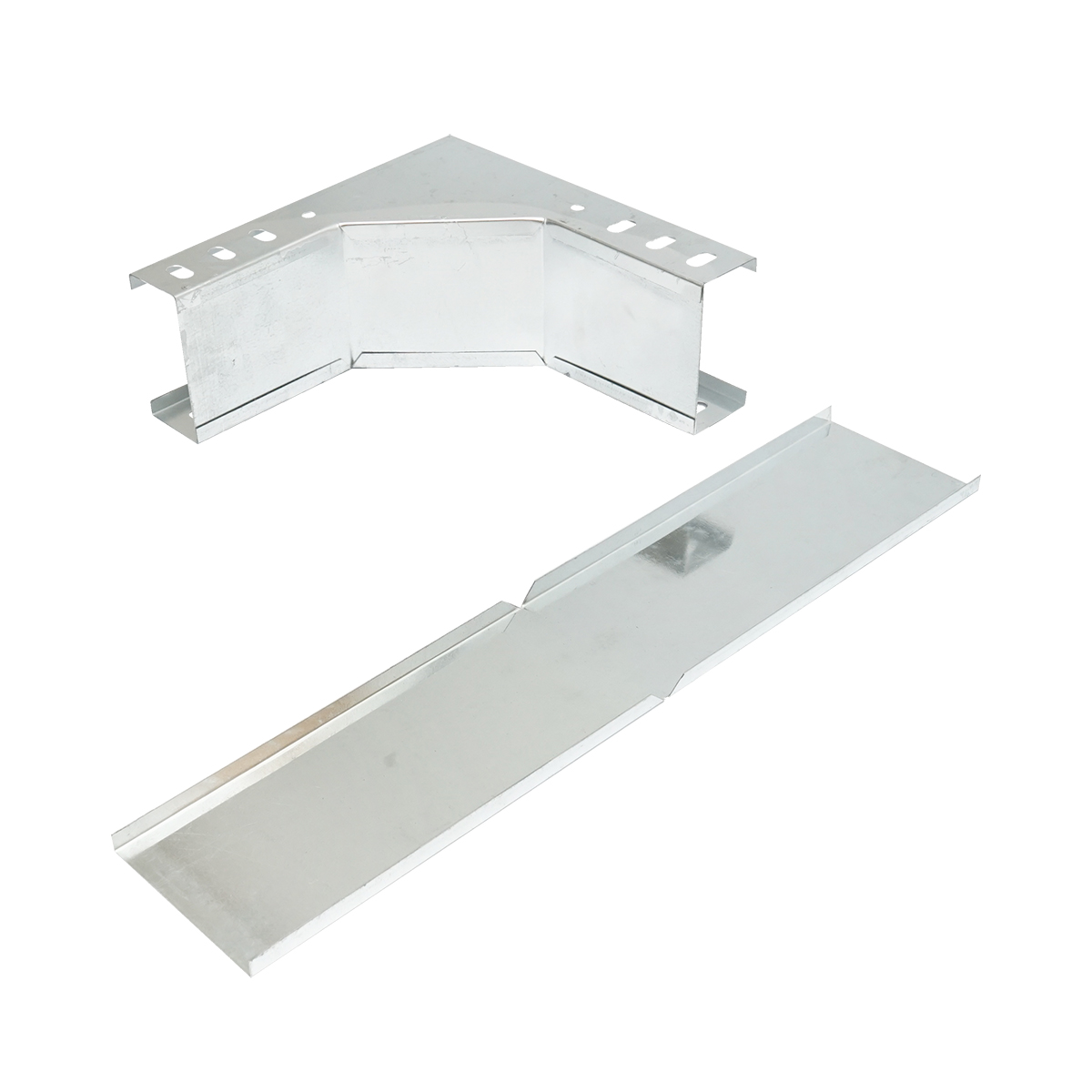 Cot vertical 90 grade de urcare din otel galvanizat pentru jgheab 100x50mm - imagine 2