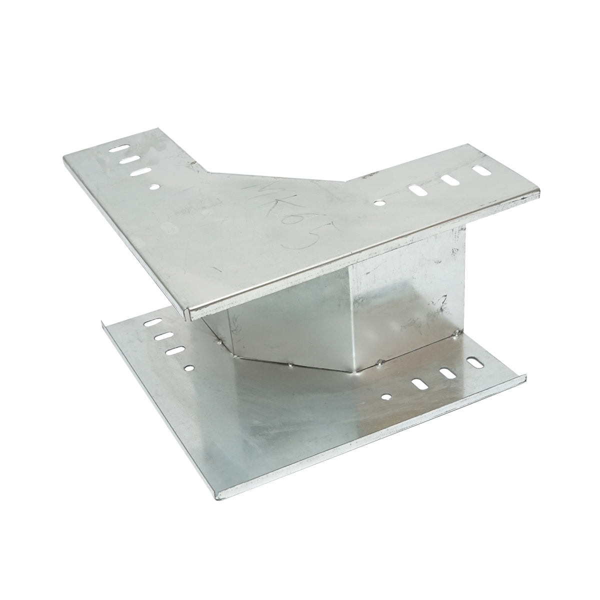 Cot vertical 90 grade de urcare din otel galvanizat pentru jgheab 100x200mm - imagine 4