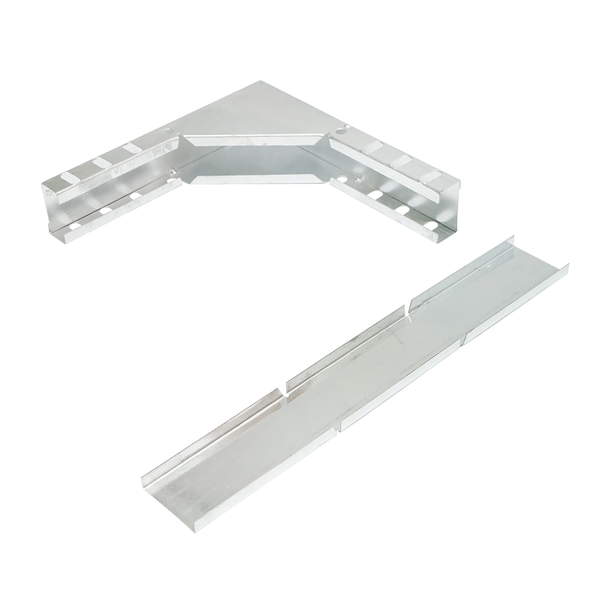 Cot vertical 90 grade de coborare din otel galvanizat pentru jgheab 25x50mm - imagine 3